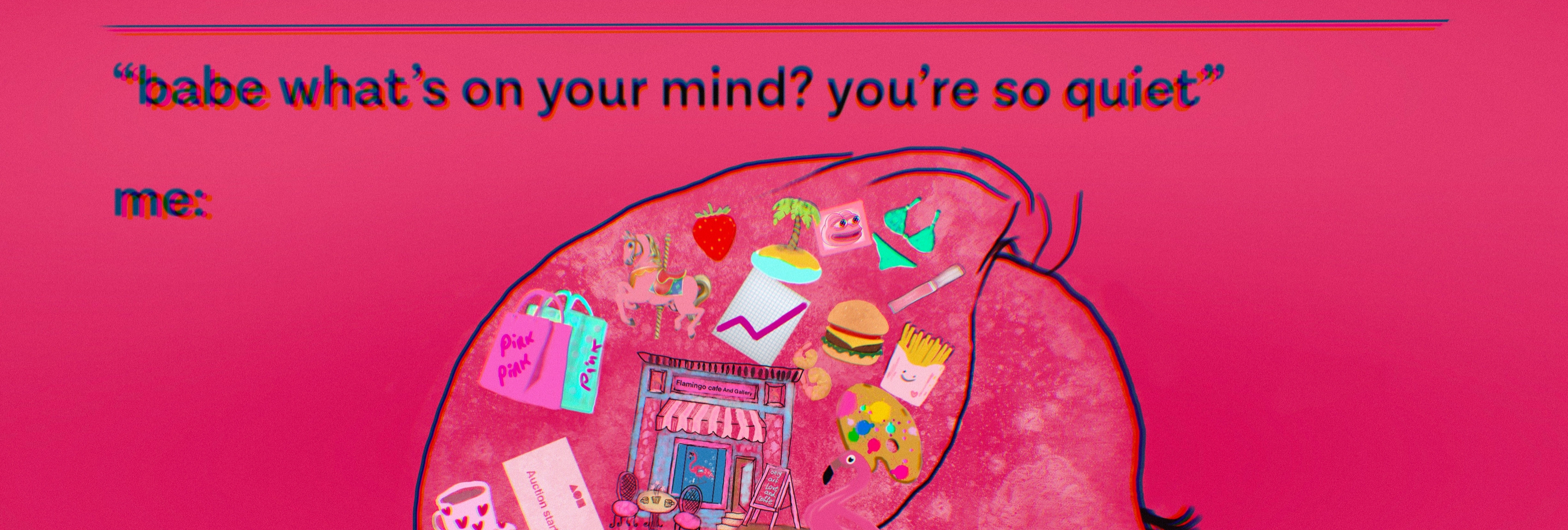 Pink girl 🩷 banner